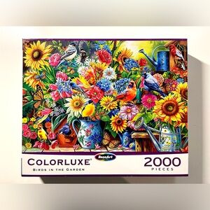 RoseArt ColorLuxe - 2000 Piece Puzzle - Birds in the Garden